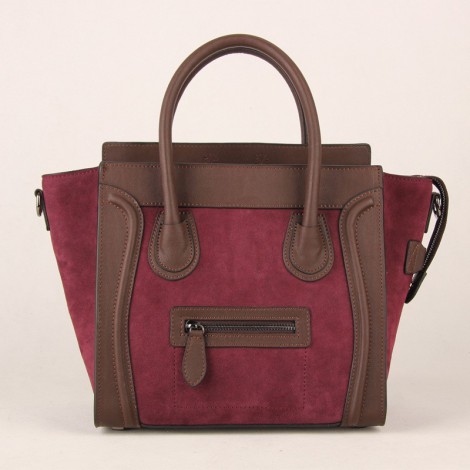 Avery Genuine Leather Satchel Bag Brown Red 75304