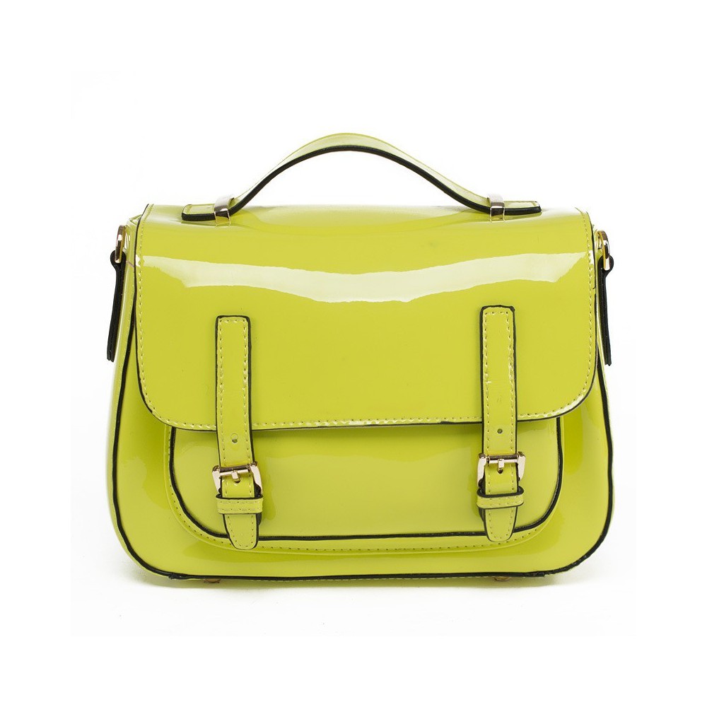 Sye Genuine Leather Shoulder Bag Yellow 75150
