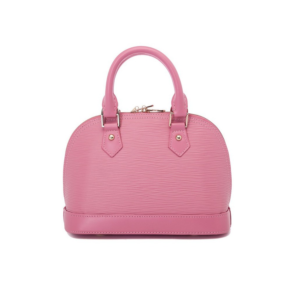 Mila Genuine Leather Tote Bag Pink 75349