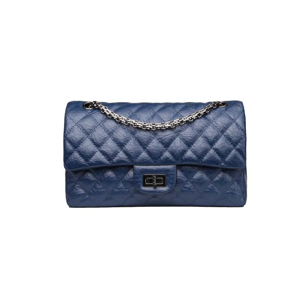 Aubin Genuine Leather Shoulder Bag Blue 75352