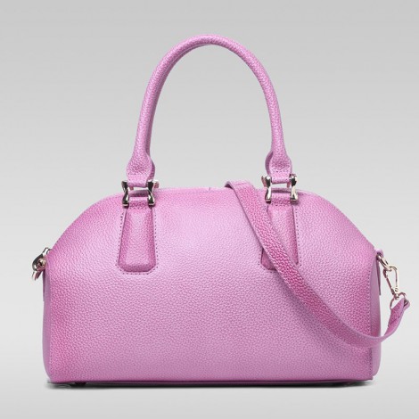 Genuine Leather Tote Bag Pink 75572