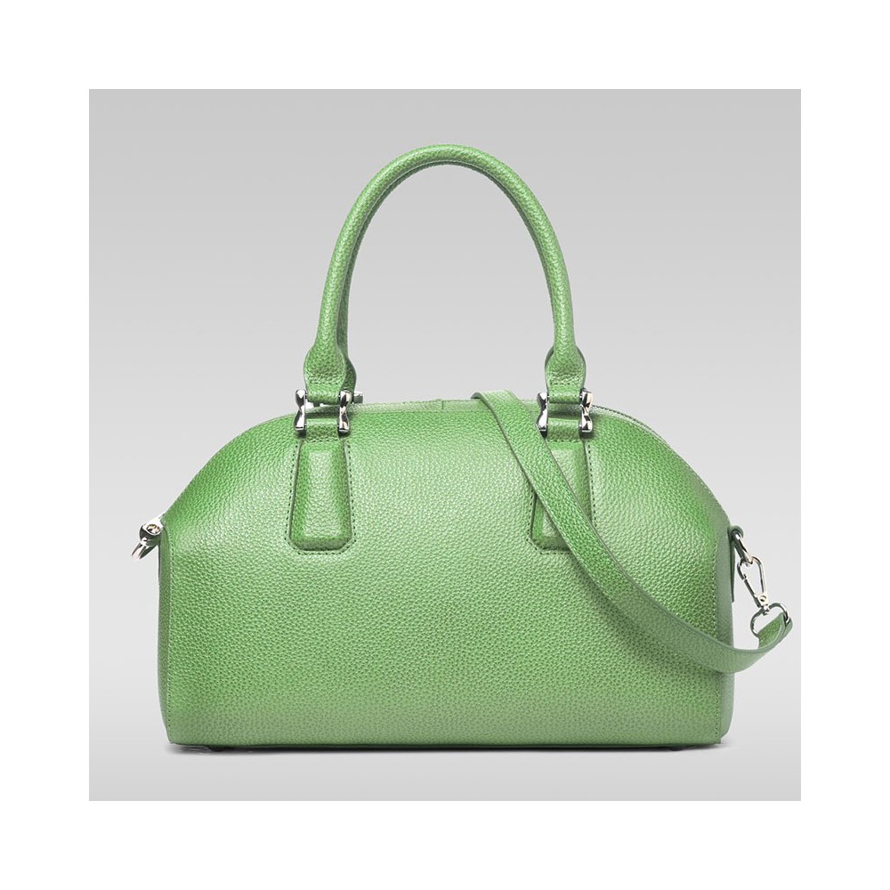 Genuine Leather Tote Bag Green 75572