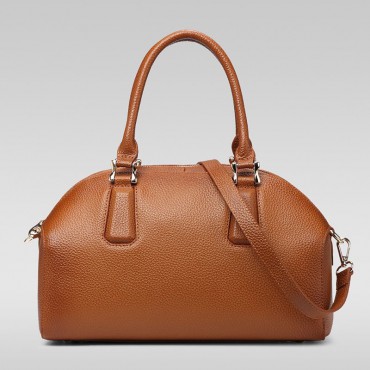 Genuine Leather Tote Bag Brown 75572
