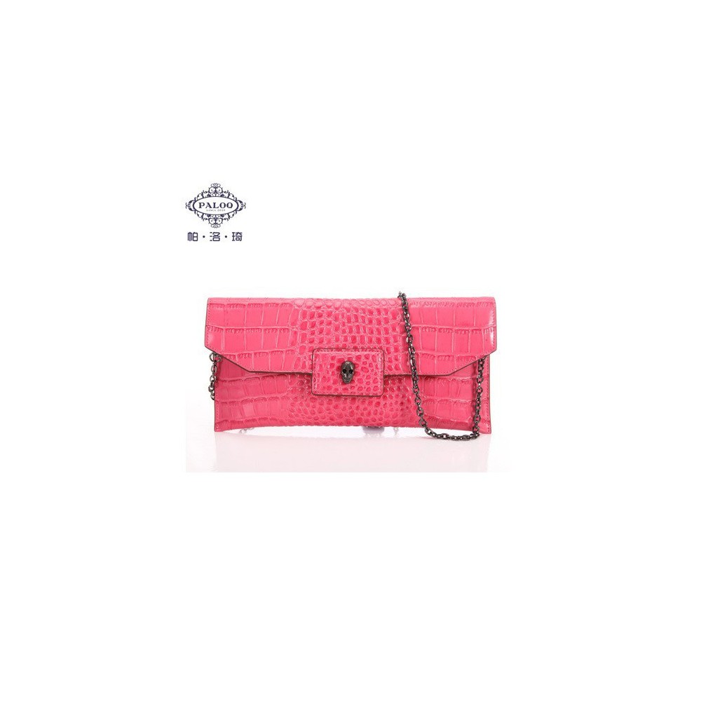 Sac à main porté épaule en cuir Rouge 75646 Sac à main porté épaule en cuir Rouge 75646