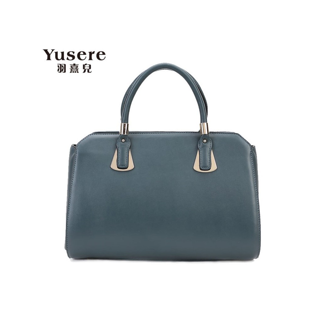 Sac à main cabas en cuir  Vert 75684