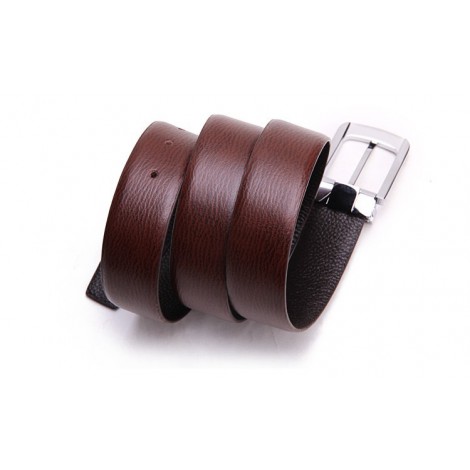 Genuine Cowhide Leather Belt Brown 86302
