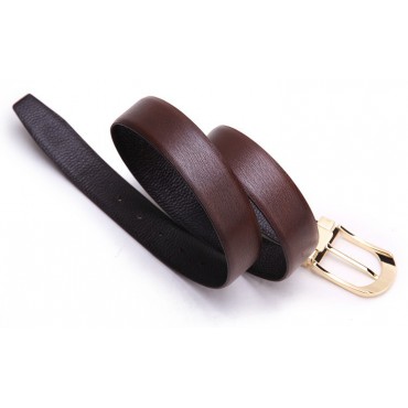 Genuine Cowhide Leather Belt Brown 86304