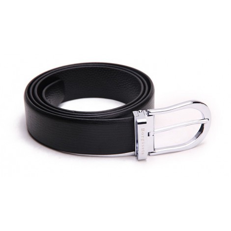 Genuine Cowhide Leather Belt Black 86305