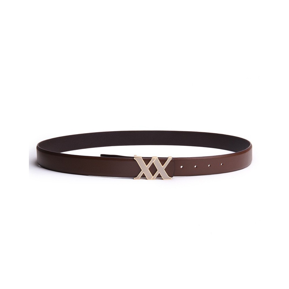 Genuine Cowhide Leather Belt Brown 86307