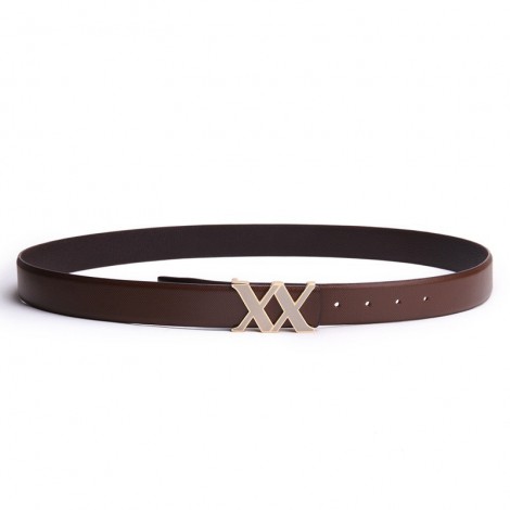 Genuine Cowhide Leather Belt Brown 86307