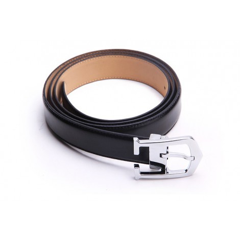 Genuine Cowhide Leather Belt Black 86308