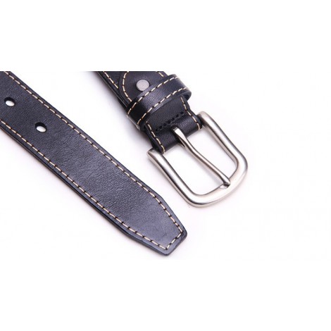 Genuine Cowhide Leather Belt Black 86309