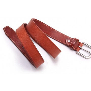 Genuine Cowhide Leather Belt Brown 86309