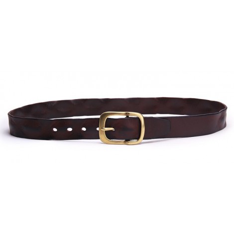Genuine Cowhide Leather Belt Red Brown 86310