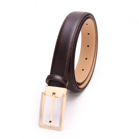 Genuine Cowhide Leather Belt Brown 86312