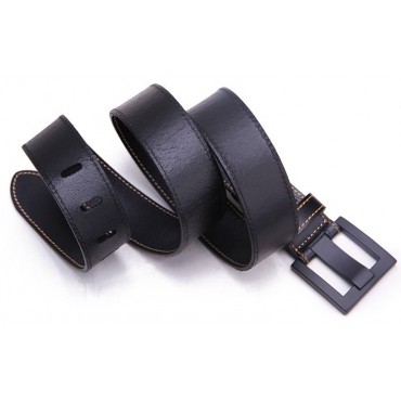 Genuine Cowhide Leather Belt Black 86314