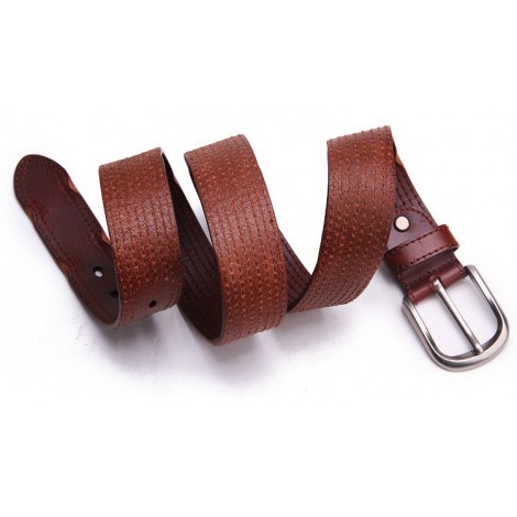 Genuine Cowhide Leather Belt Brown 86315