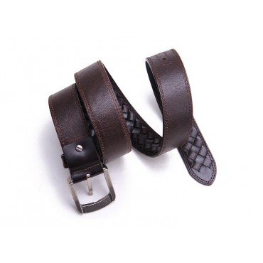 Genuine Cowhide Leather Belt Brown 86316