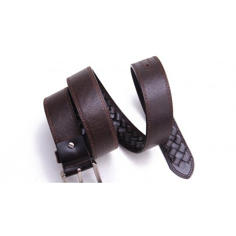 Genuine Cowhide Leather Belt Brown 86316