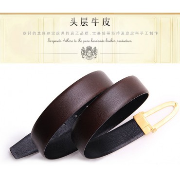Genuine Cowhide Leather Belt Brown 86319
