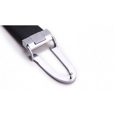 Genuine Cowhide Leather Belt Black 86319