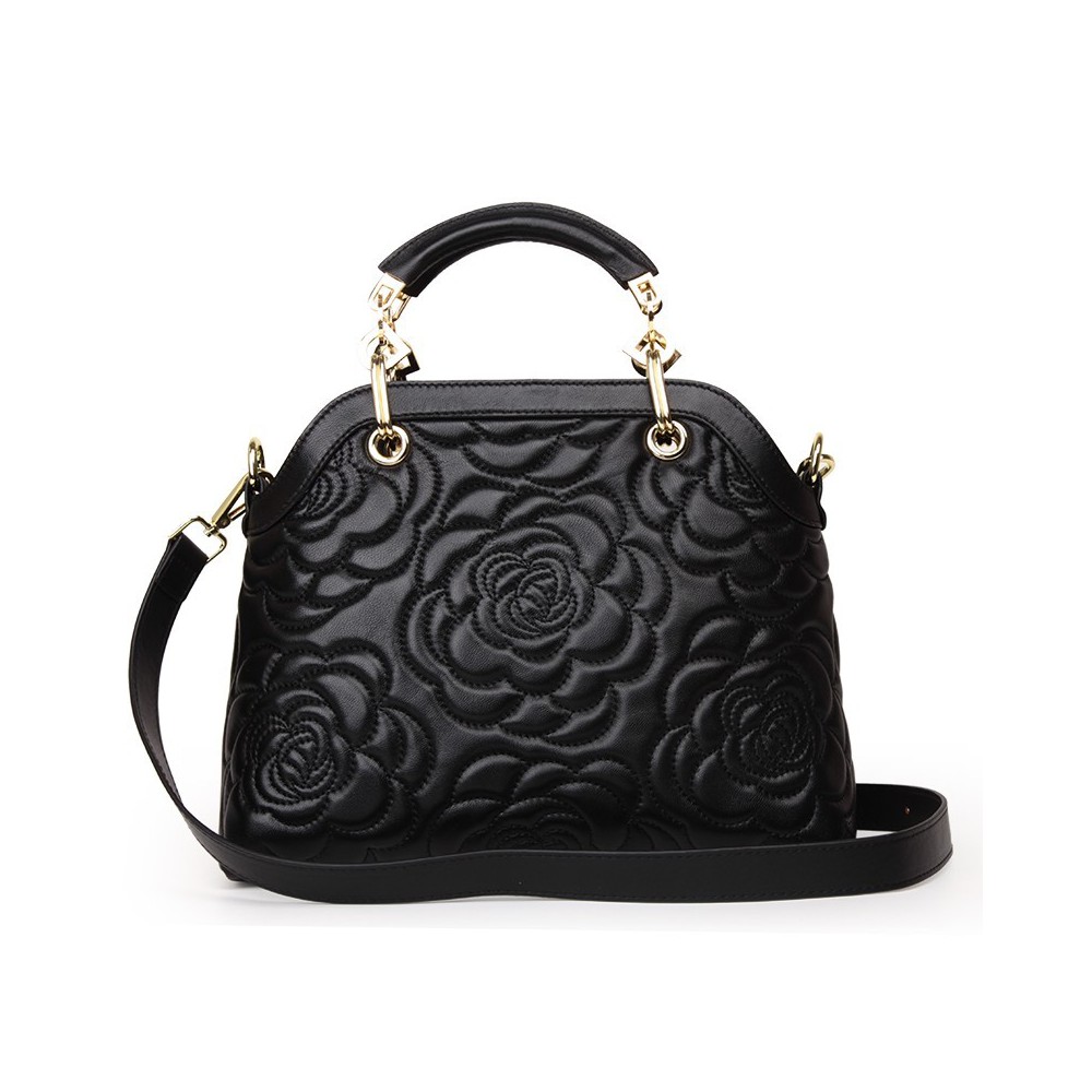 Lucienne Sac à main poignée en cuir Noir 76102 Lucienne Sac à main poignée en cuir Noir 76102