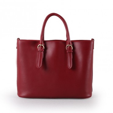 Rosaire « Priscilla » Women's Genuine Cow Leather Tote Bag Red 76106