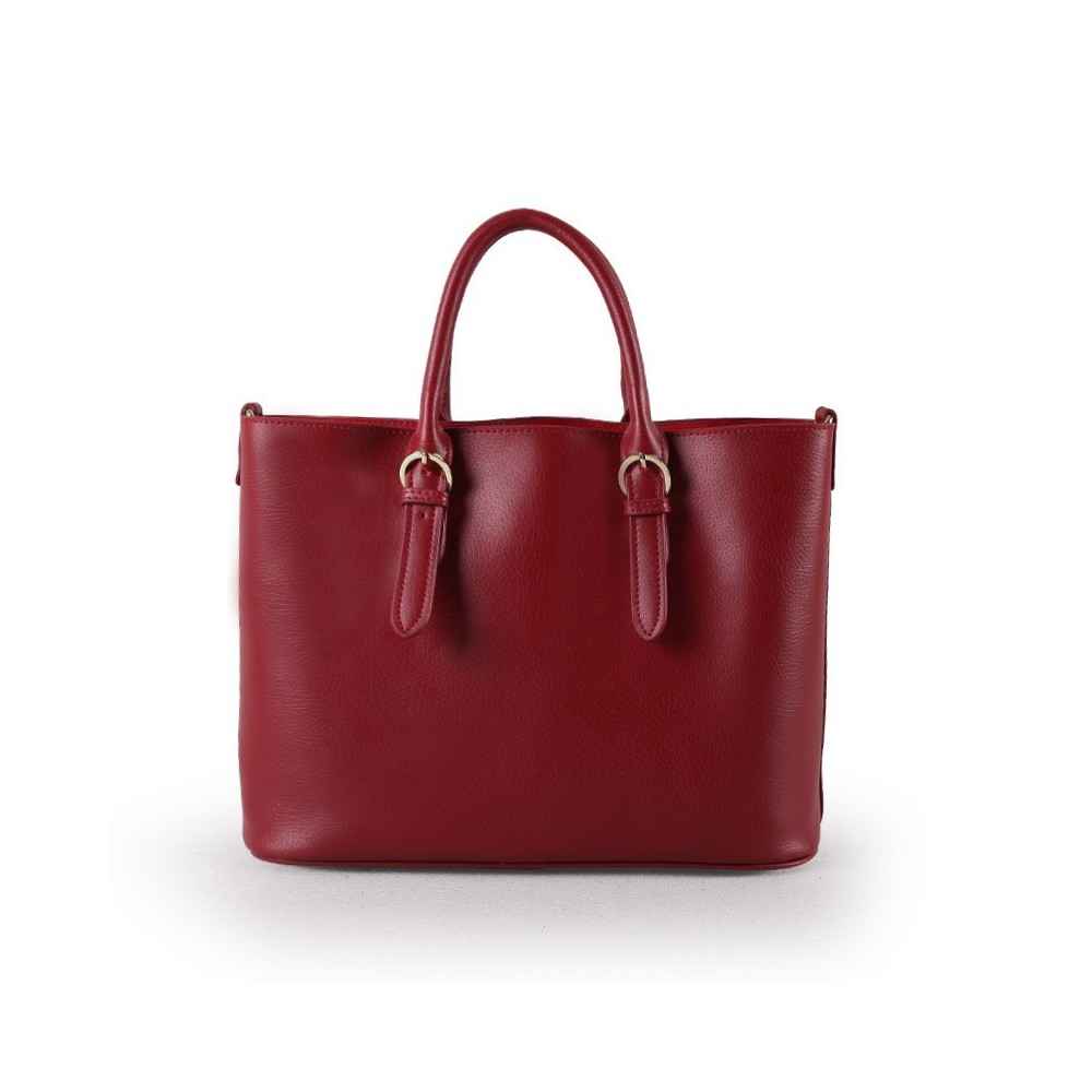 Rosaire « Priscilla » Women's Genuine Cow Leather Tote Bag Red 76106