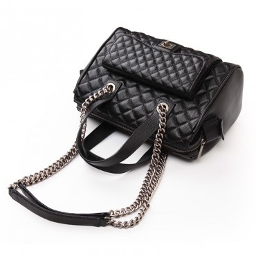 Rosaire Genuine Leather Bag Black 76116