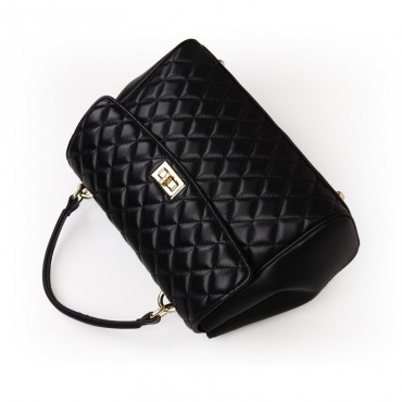 Rosaire Genuine Leather Bag Black 76117