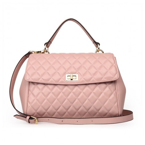 Rosaire Genuine Leather Bag Pink 76117