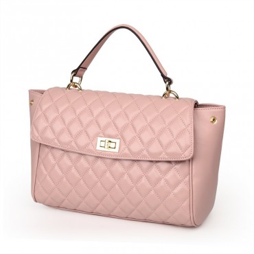 Rosaire Genuine Leather Bag Pink 76117