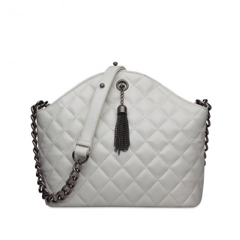 Rosaire Genuine Leather Bag White 76118