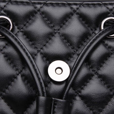 Rosaire Genuine Leather Bag Black 76120