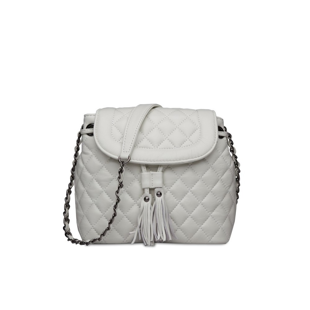 Rosaire Genuine Leather Bag White 76120