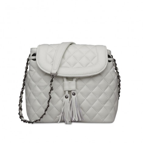 Rosaire Genuine Leather Bag White 76120