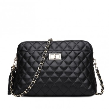 Rosaire Genuine Leather Bag Black 76122