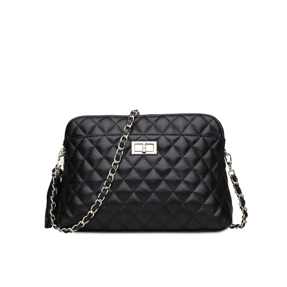 Rosaire Genuine Leather Bag Black 76122