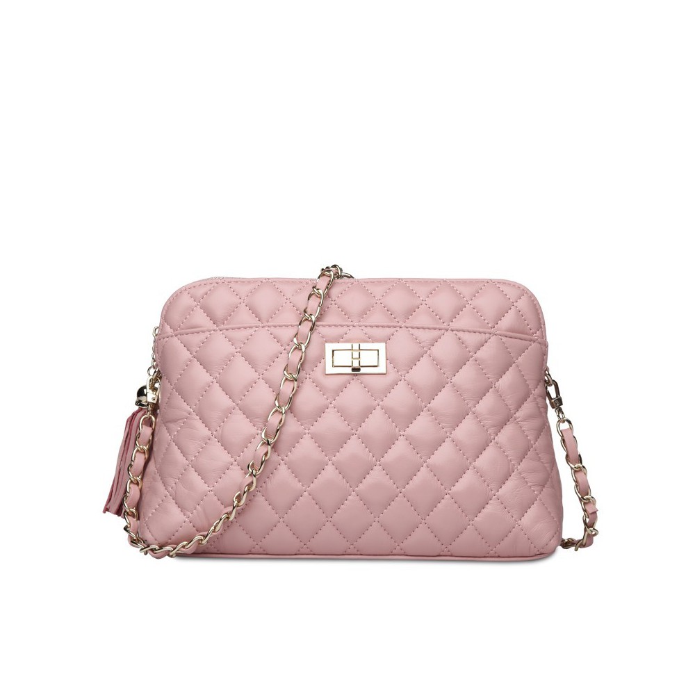 Rosaire Genuine Leather Bag Pink 76122