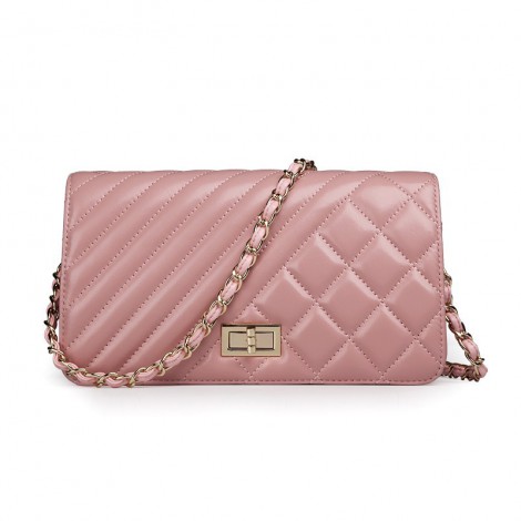 Rosaire Genuine Leather Bag Pink 76124
