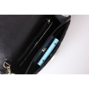 Rosaire Genuine Leather Bag Black 76124
