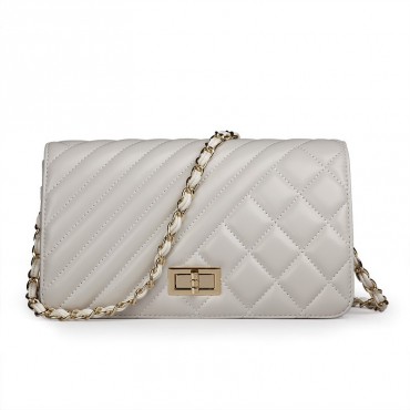 Rosaire Genuine Leather Bag White 76124