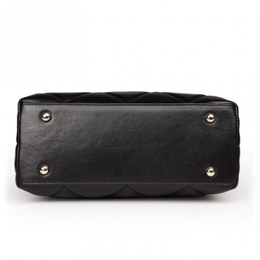Rosaire Genuine Leather Bag Black 76119