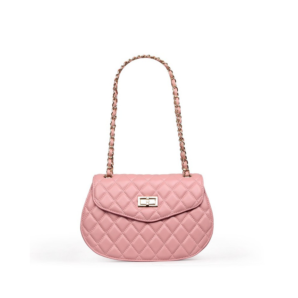 Rosaire Genuine Leather Bag Pink 76126