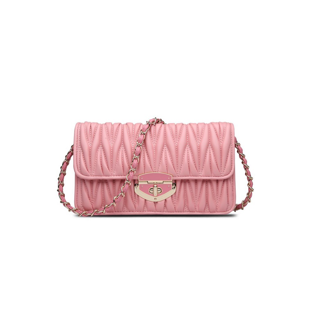  Rosaire Genuine Leather Bag Pink 76133
