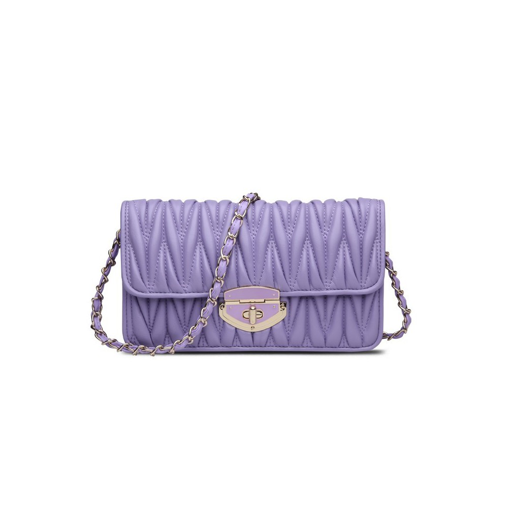  Rosaire Genuine Leather Bag Purple 76133
