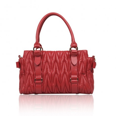 Rosaire Genuine Leather Bag Red 76134