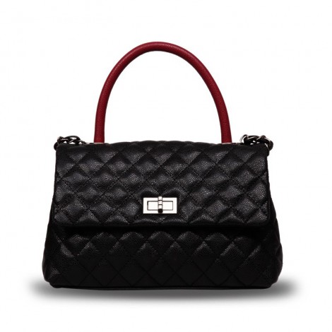 Rosaire Genuine Leather Bag Black 76139