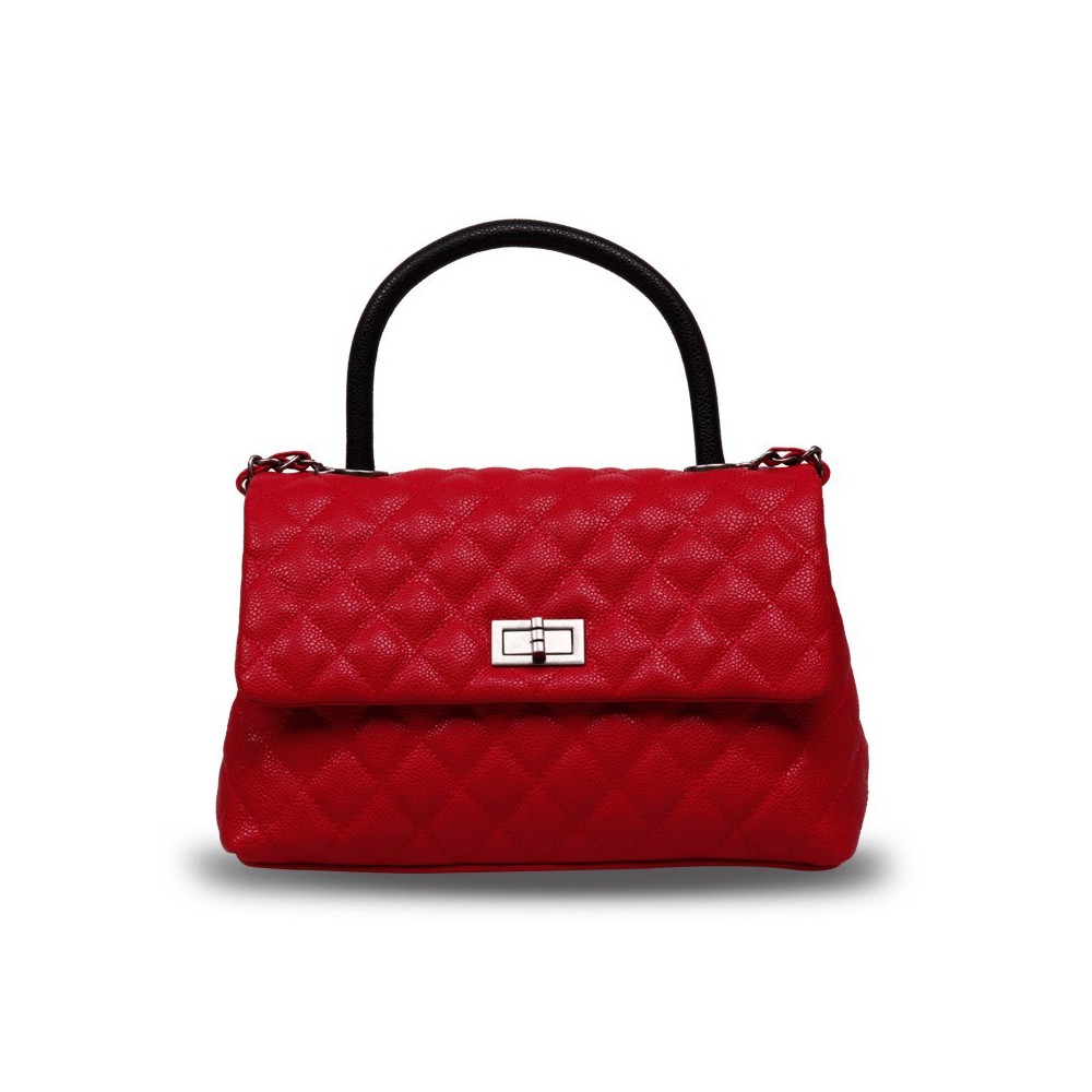 Rosaire Genuine Leather Bag Red 76139
