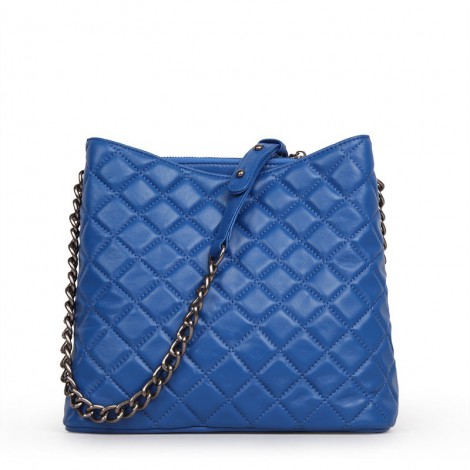  Rosaire Genuine Leather Bag Dark Blue 76143